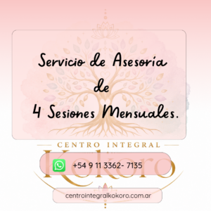 Servicio de Asesoría de 4 Sesiones Mensuales
