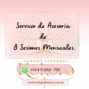 Servicio de Asesoría de 8 Sesiones Mensuales