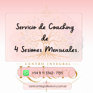 Servicio de Coaching de 4 Sesiones Mensuales