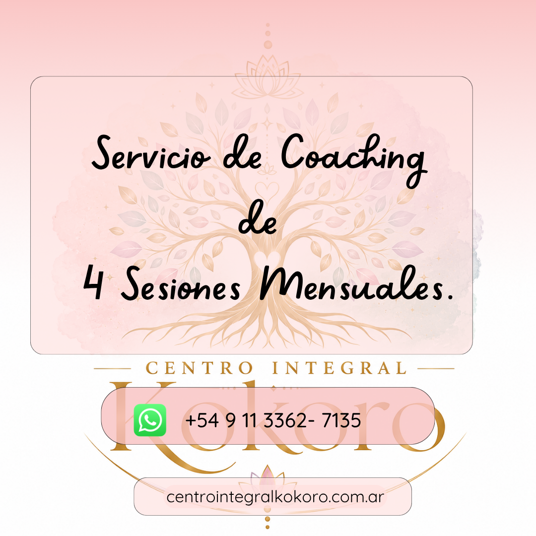 Servicio de Coaching de 4 Sesiones Mensuales