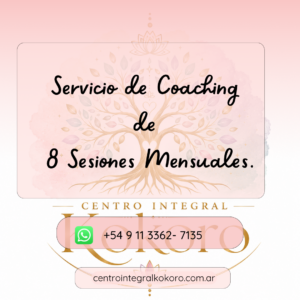 Servicio de Coaching de 8 Sesiones Mensuales