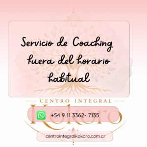 Servicio de Coaching fuera del horario habitual