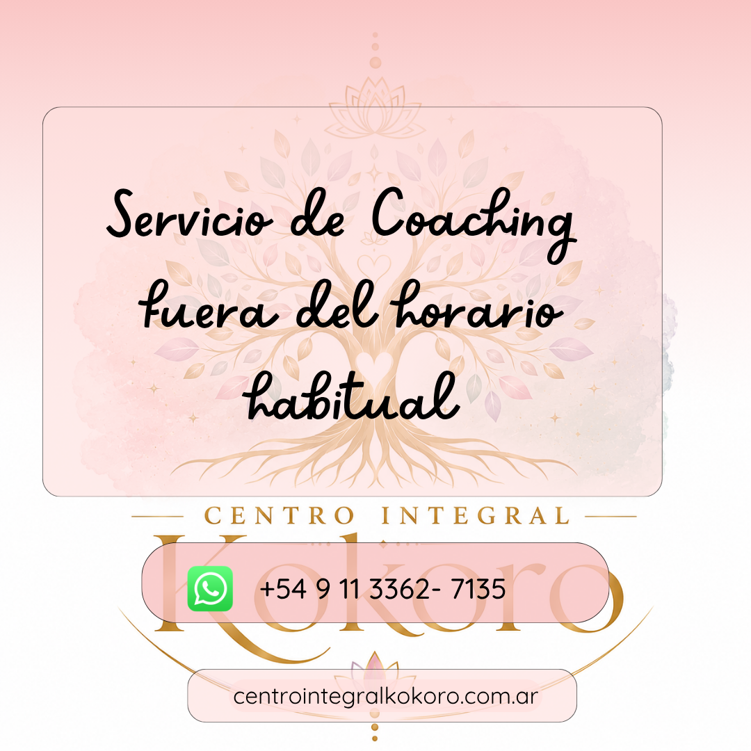 Servicio de Coaching fuera del horario habitual