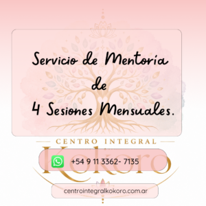Servicio de Mentoría de 4 Sesiones Mensuales